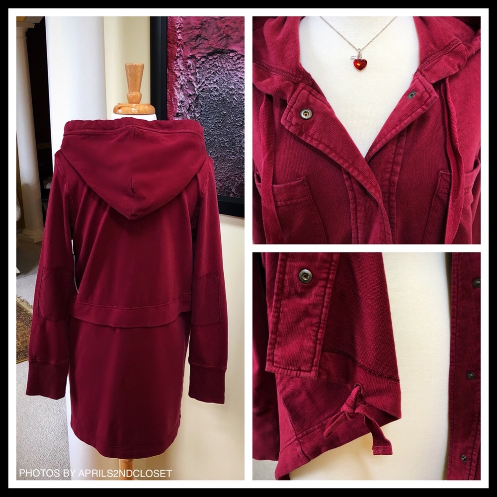 HOODED ANORAK FLEECE LINED UTILITY JACKET - Picture 5 of 7